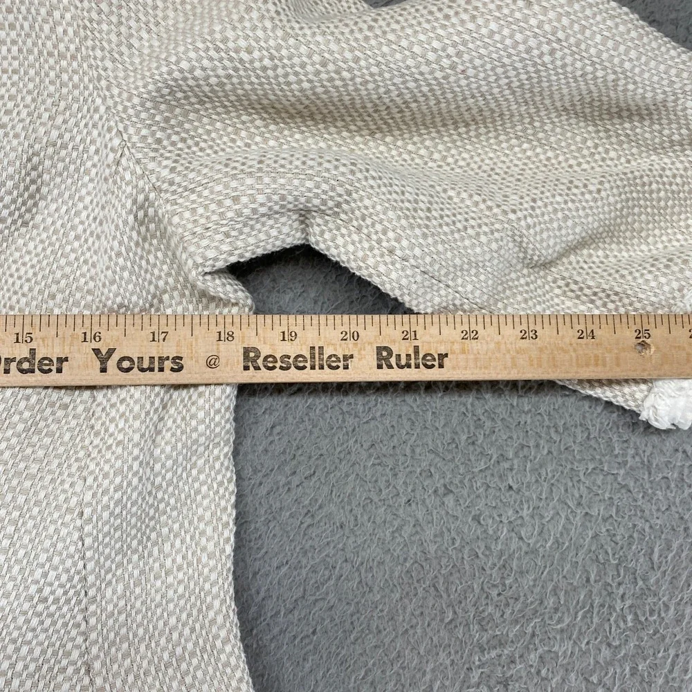 Soft Surroundings Ivory Textured Open-Front beautifully Blazer! - Picture 7 of 13